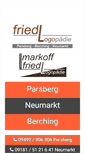 Mobile Screenshot of friedl-logopaedie.de